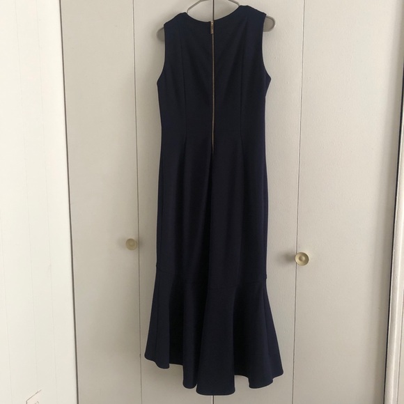 NWT Calvin Klein Navy Blue flare Maxi prom or wedding dress. - Picture 11 of 11